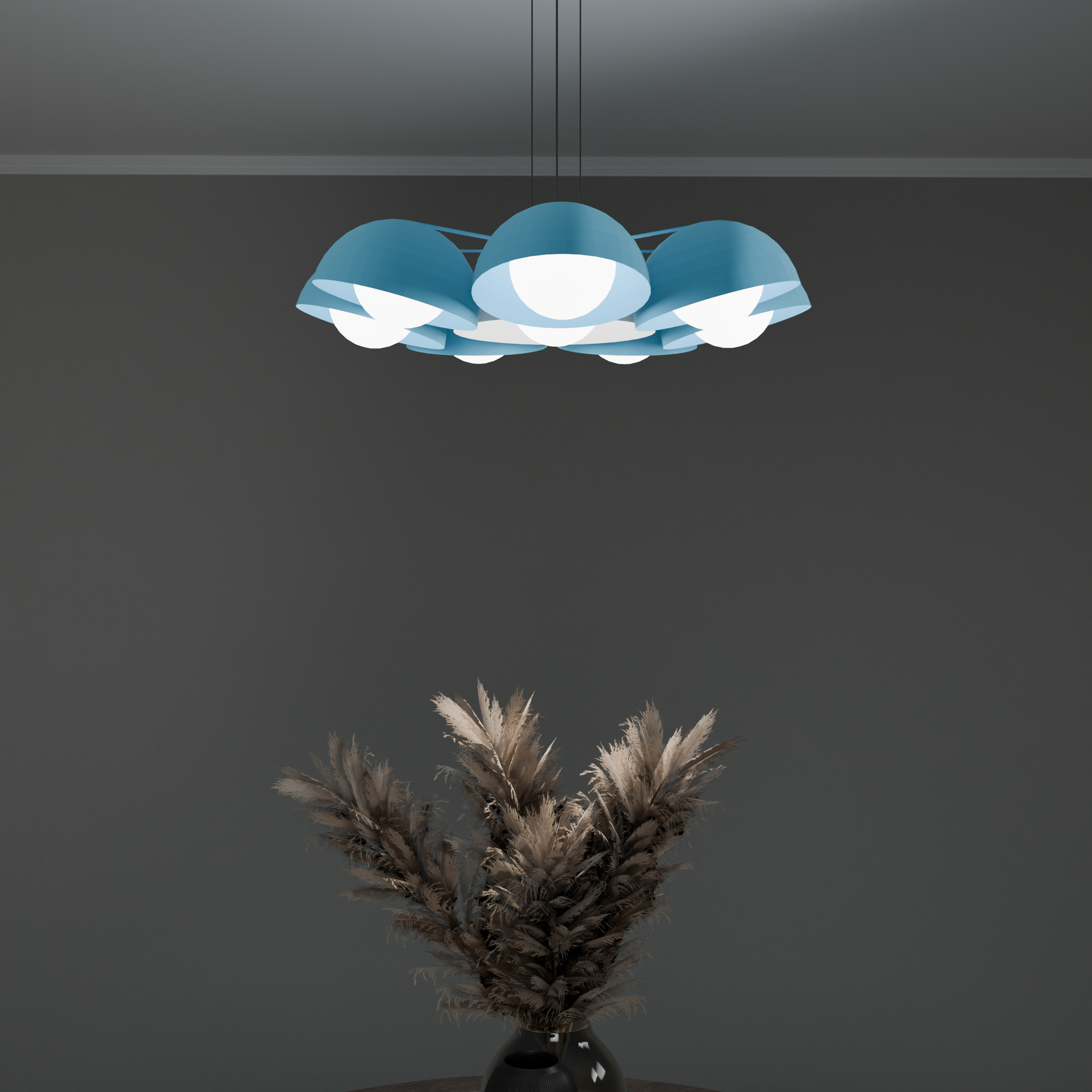 Lunar chandelier